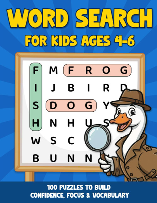 My First Word Search for Kids Ages 4-6