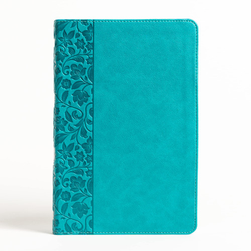 NASB Large Print Bible – LeatherTouch, Teal, Red Letter, Cross-References