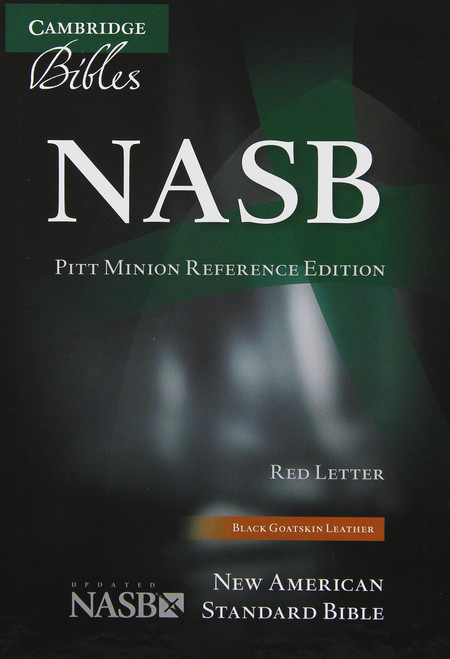 NASB Pitt Minion Reference Bible, Black Goatskin Leather, Red-letter