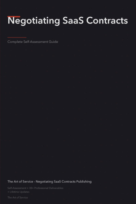Negotiating SaaS Contracts A Complete Guide - 2021 Edition