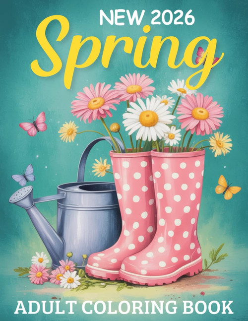 New 2026 Spring Adult Coloring Book