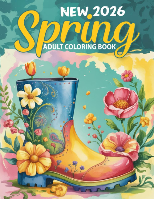 New 2026 Spring Adult Coloring Book