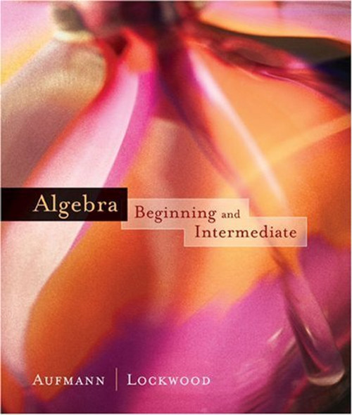 Algebra Beginning And Intermediate