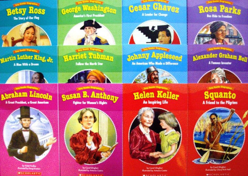 New Set 12 Levelled Biography Readers Scholastic Easy Reader Biographies