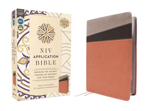 NIV Application Bible – Leathersoft, Gray, Red Letter