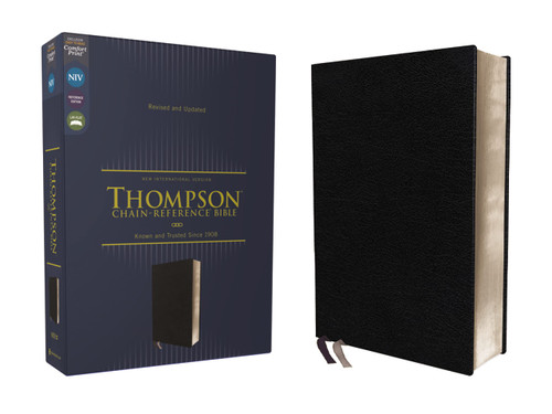 NIV Thompson Chain-Reference Bible – Bonded Leather, Black, Red Letter