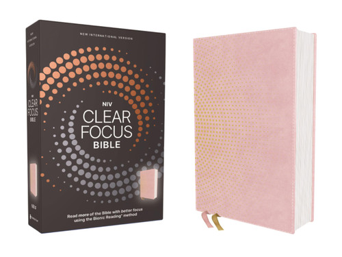 NIV, Clear Focus Bible, Leathersoft, Pink