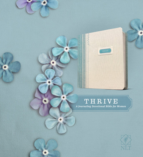 NLT THRIVE Creative Journaling Devotional Bible – Hardcover, Blue