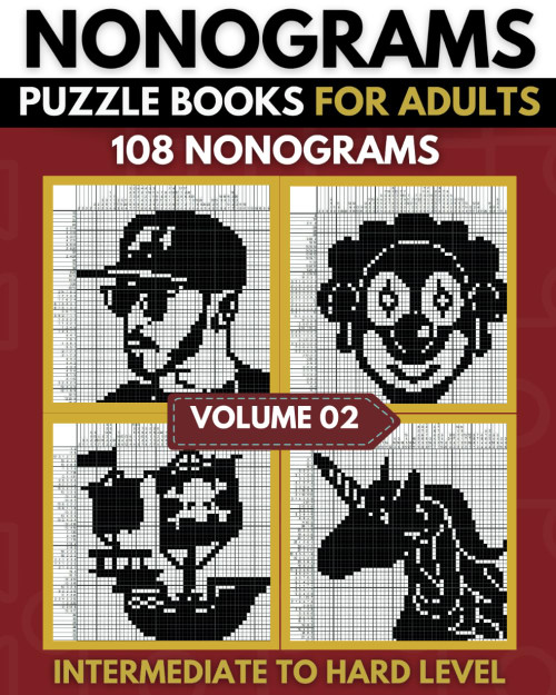 Nonogram Puzzle Book: Upper Intermediate To Hard Nonogram Puzzles For