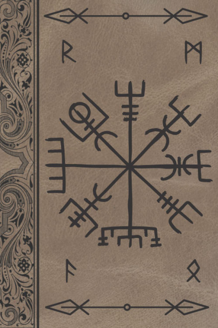 Norse Pagan Journal: 120-page lined Journal with an embossed Vegvisir on