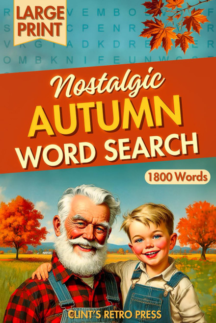 Nostalgic Autumn Word Search Large Print