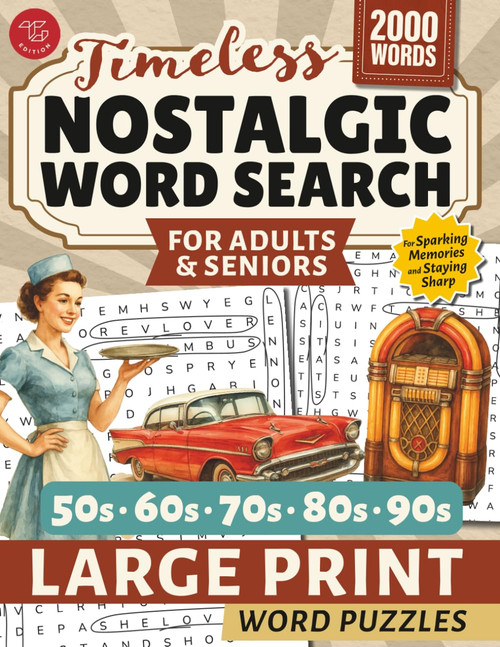 Nostalgic Word Search for Adults & Seniors