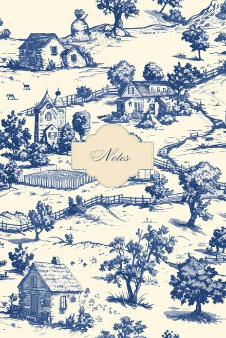 Notebook: Toile de jouy Notebook lined 6x9