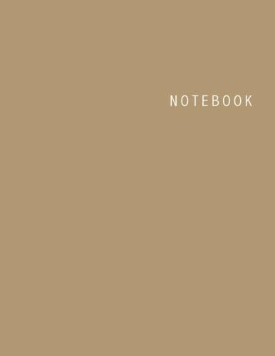 Notebook: Unlined Notebook - Large (8.5 x 11 inches) - 100 Pages - Kraft