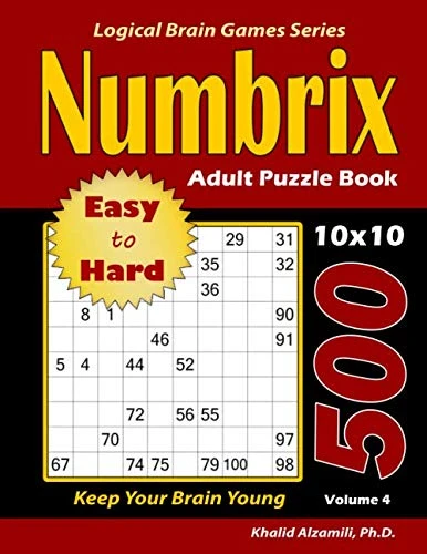 Numbrix Adult Puzzle Book: 500 Easy to Hard Puzzles