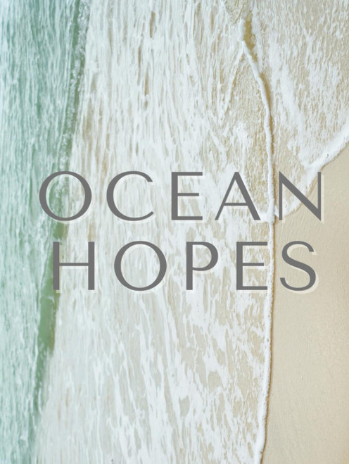 Ocean Hopes - Decorative Stackable Coastal Themed Coffee Table Book for