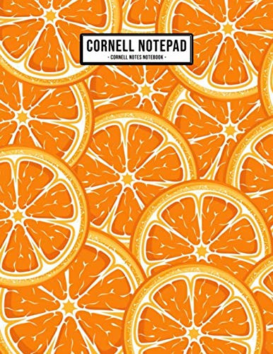 Orange Cornell Notepad: Cornell Method Notebook | Cornell Style Notepad |