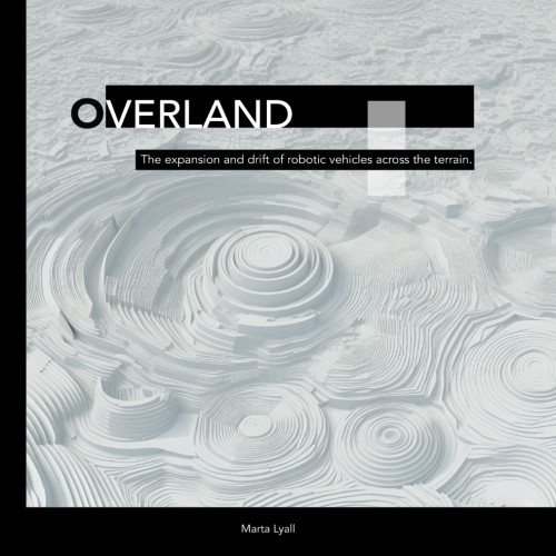 Overland: The expansion and drift of robotic vehicles across the terrain.