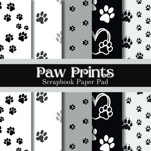 Paw Prints Scrapbook Paper Pad