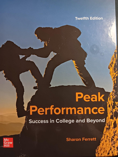Peak Performance: Success in College and Beyond