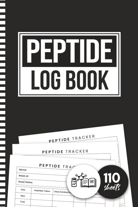 Peptide Logbook: Daily or Weekly Peptide Tracker Sheets For Injection