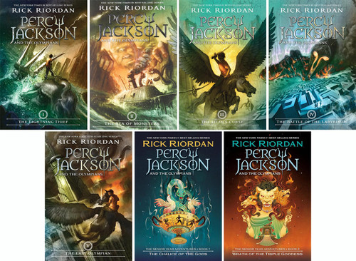 Percy Jackson and the Olympians Series 7 Books Set by Rick Riordan