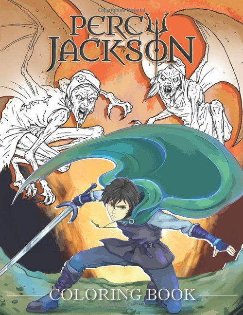 Percy Jackson Coloring Book: Stress-Relief Coloring Books for Kids and