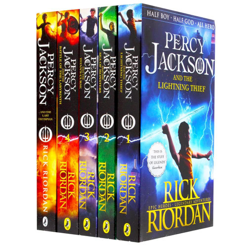 Percy Jackson Rick Riordan 5 Books Collection Pack Set