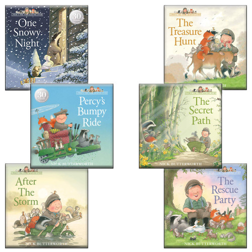 Percy the Park Keeper Collection 6 Books Set in a Bag By Nick Butterworth