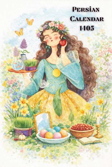 Persian Calendar 1405: Daily Planner with Iranian Holidays