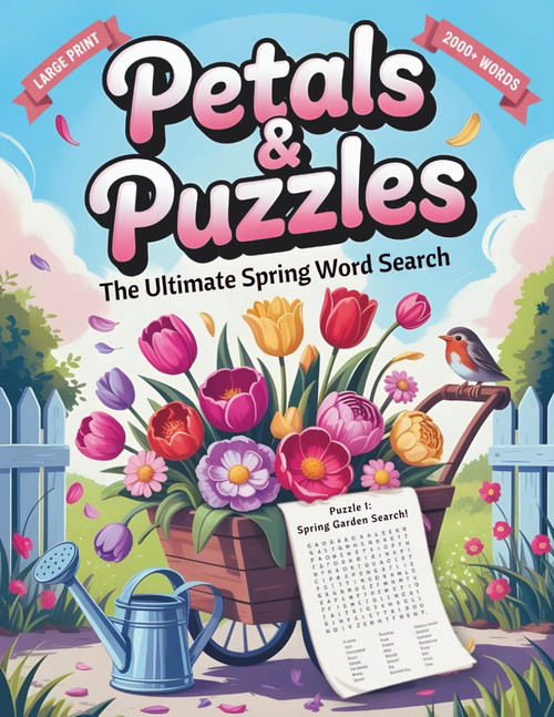 Petals & Puzzles: The Ultimate Spring Word Search Featuring 100