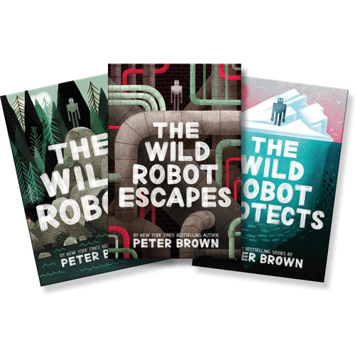 Peter Brown's The Wild Robot 3 Book Series – Includes The Wild Robot