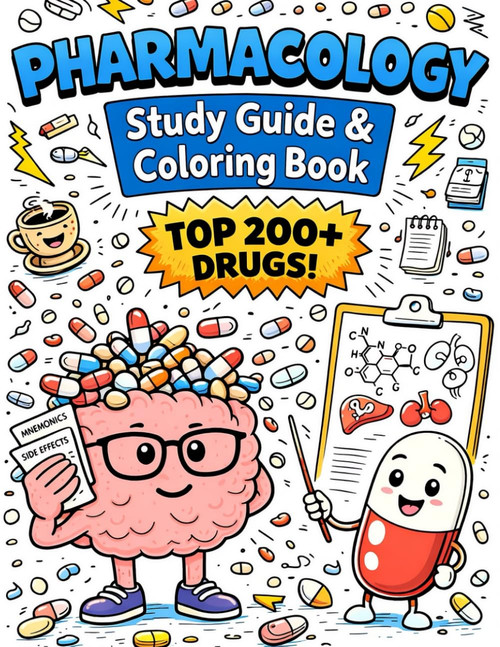 Pharmacology Study Guide & Coloring Book