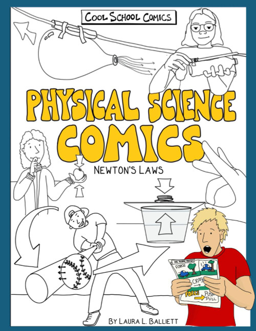 Physical Science Workbook: Newtons Laws of Motion for Kids