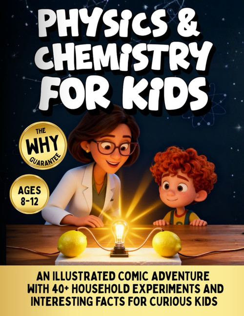 Physics And Chemistry For Kids: An Illustrated Comic Adventure with 40+