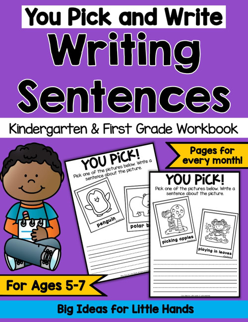 Pick and Write Writing Skills for Kids ages 5-7 Writing Sentences