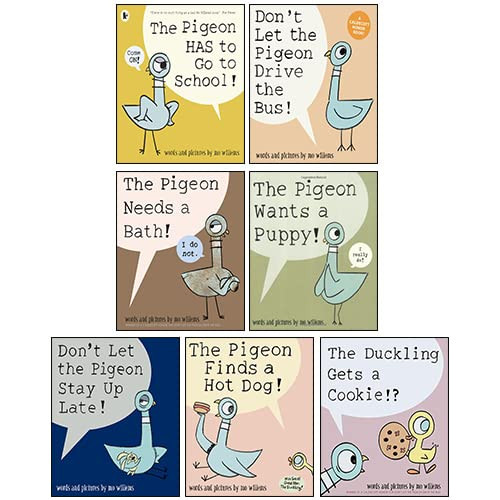 Pigeon Series 7 Books Collection Set By Mo Willems