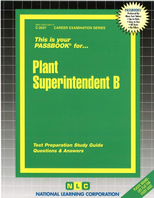Plant Superintendent B(Passbooks)