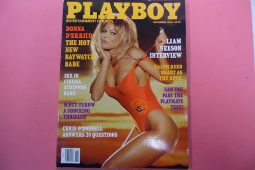 Playboy Magazine November 1996 with Donna D'Errico from Baywatch