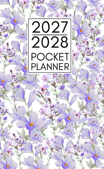 pocket planner 2027-2028: Small 2 Pocket Calendar 2027-2028 for Purse