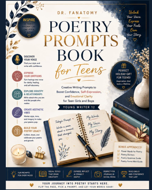 Poetry Prompts Book for Teens: Creative Writing Prompts to Boost