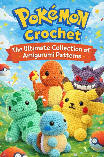 Pokemon Crochet: The Ultimate Collection of Amigurumi Patterns: Cute Amigurumi Pokémon