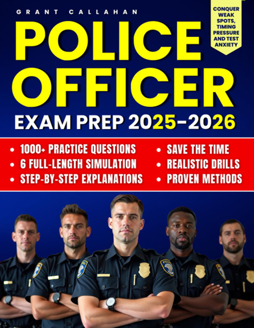 Police Officer Exam Prep: 1000+ Practice Questions & 6 Full-Length