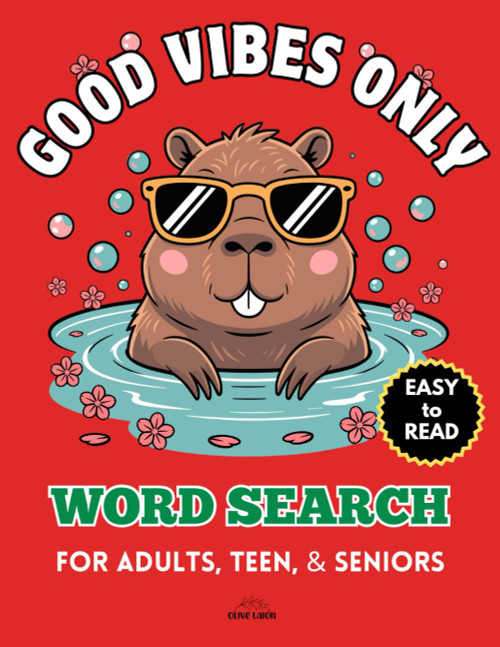 Positive Vibes Word Search for Adults, Teens, & Seniors
