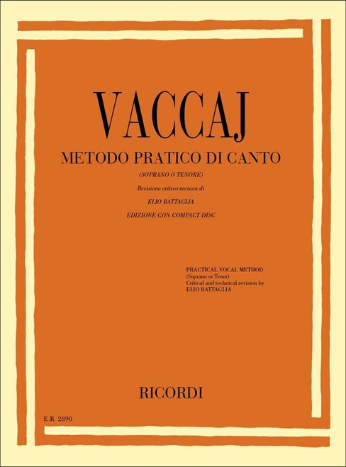 Practical Vocal Method (Vaccai) - High Voice: Soprano/Tenor - Book/CD