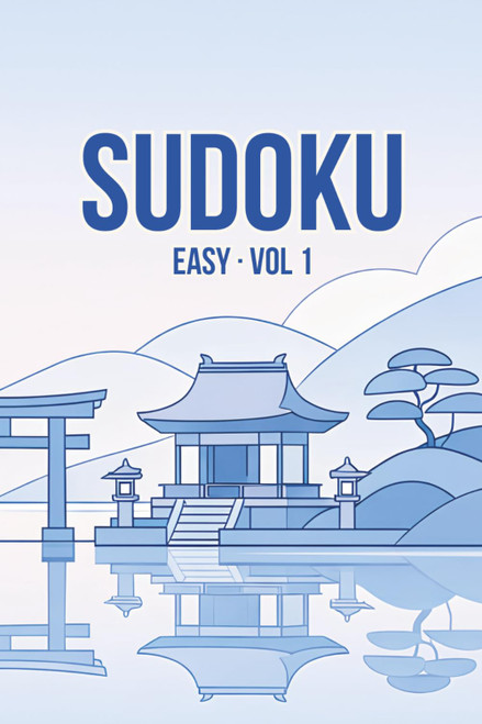 Pretty Pocket Sudoku: Easy Puzzles Volume I: Small Travel Size 4x6 Inch