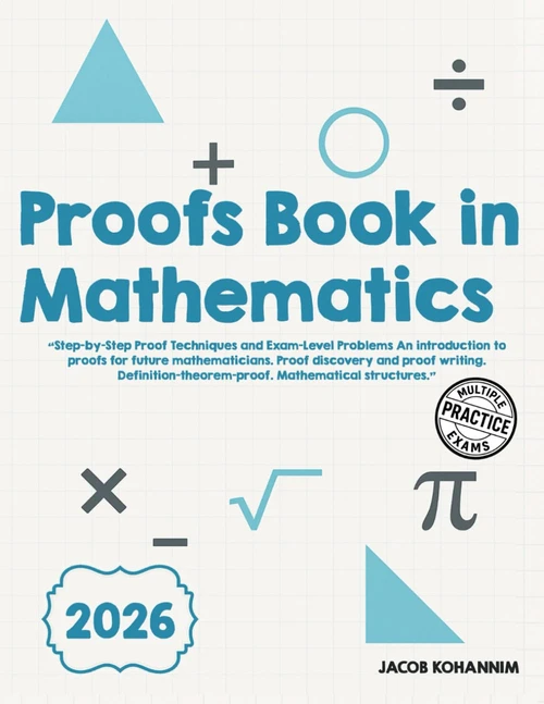 Proofs Book in Mathematics: Step-by-Step Proof Techniques and Exam-Level