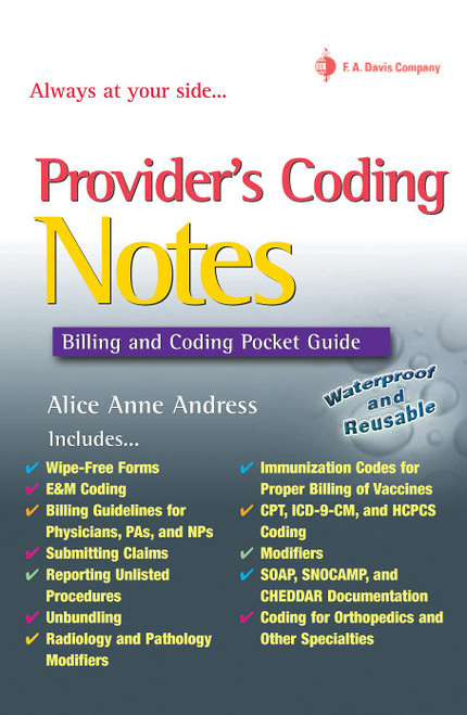 Provider's Coding Notes: Billing & Coding Pocket Guide