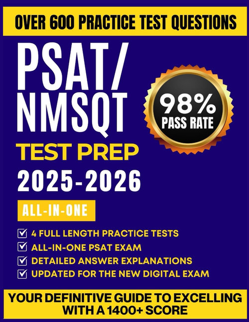 PSAT/NMSQT TEST PREP 2025-2026: Digital Format Study Guide