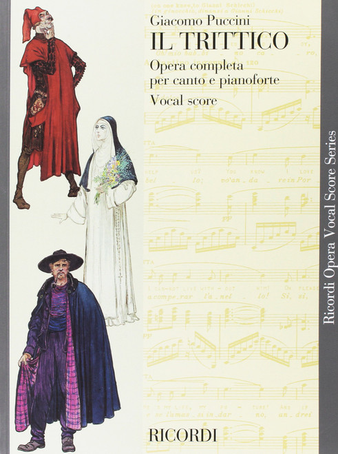Puccini - Il Trittico Opera Vocal Score | Complete Opera Vocal Score Book
